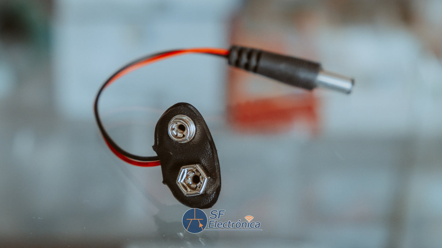 CONECTOR PILA 9V