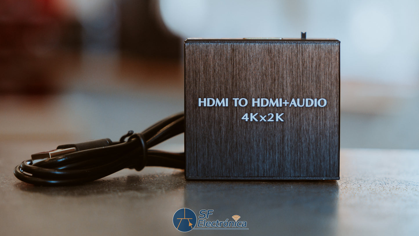 EXTRACTOR DE AUDIO HDMI + TOSLINK + JACK 3.5MM OUT