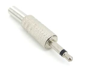 CONECTOR AUDIO JACK 3,5MM METAL 2 POLOS