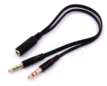CABLE AUDIO JACK 3,5MM H / 2 JACK M