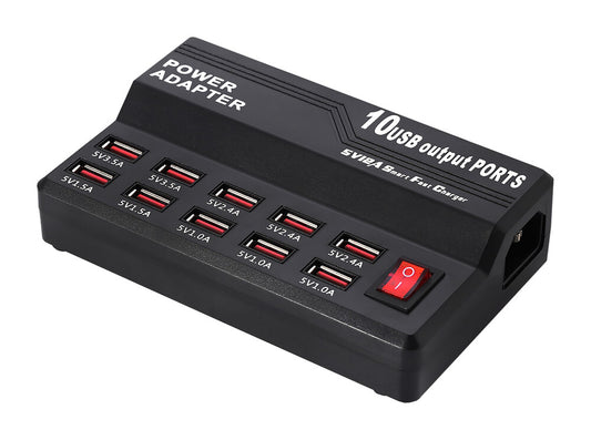 ALIMENTADOR USB 10 PUERTOS 5VDC