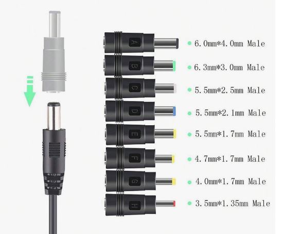 CABLE USB-C CONECTOR DC REGULABLE 5V/9V/12V/15V/20V