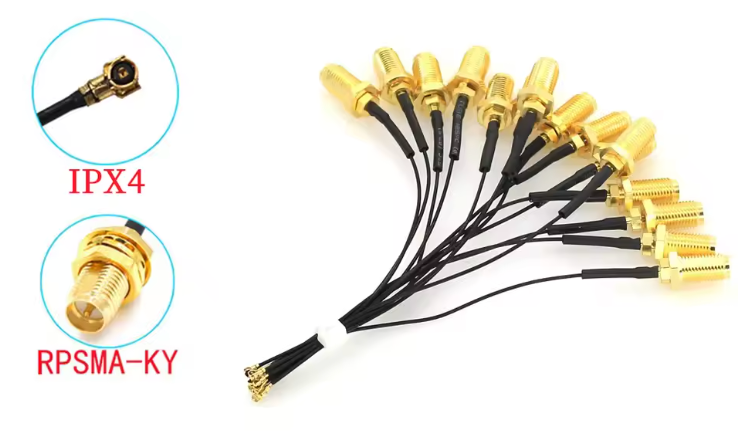 CABLE ANTENA PARA NGFF M.2 RP-SMA A U.FL IPX MHF4