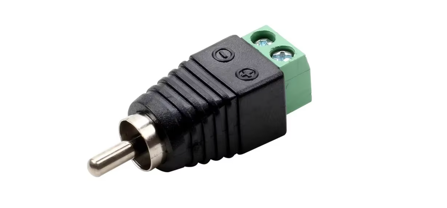 CONECTOR RCA MACHO CCTV TORNILLO