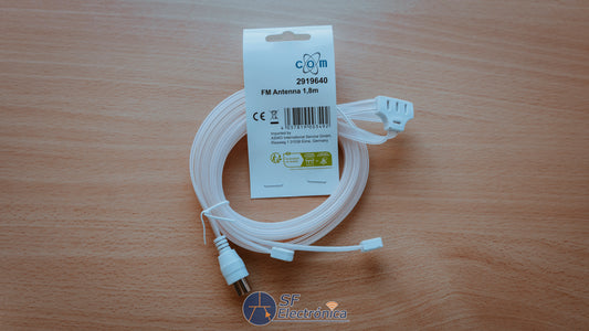 ANTENA FM 75OHM + CONECTOR COAXIAL