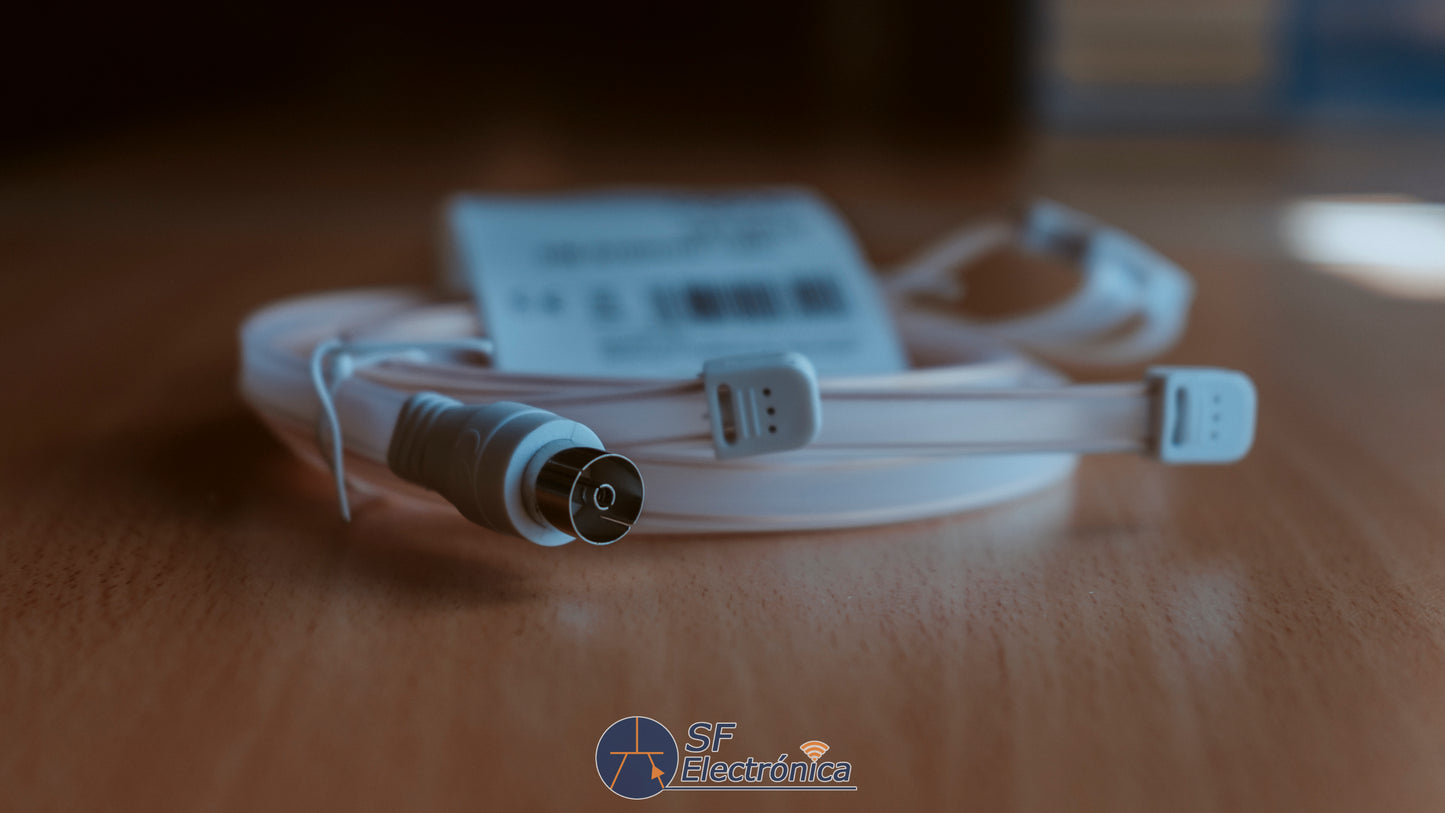 ANTENA FM 75OHM + CONECTOR COAXIAL