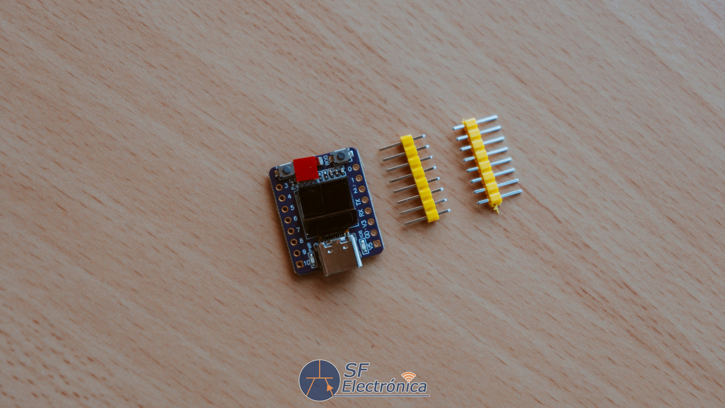 PLACA DESARROLLO MINI ESP-32-C3 PANTALLA OLED 0,42"