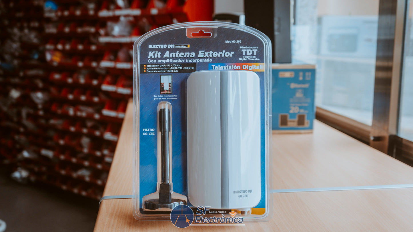 ANTENA AMPLIFICADA EXTERIOR COMPAT TDT