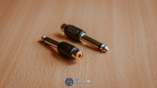 ADAPTADOR MONO 6.35MM A RCA H