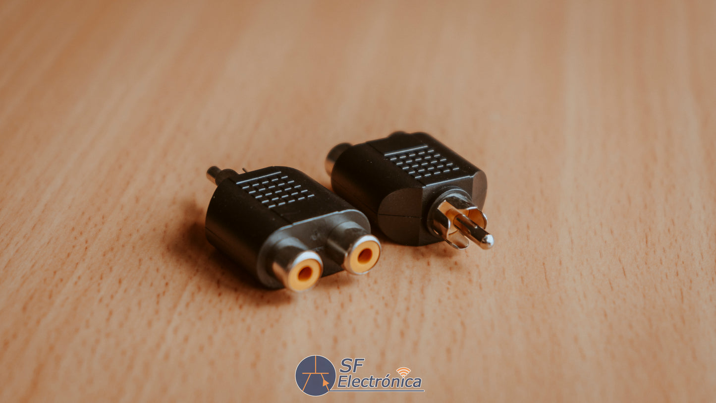 ADAPTADOR RCA / 2RCA M/H