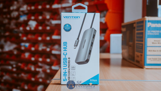 HUB USB-C 4 PUERTOS USB 3.0 PD