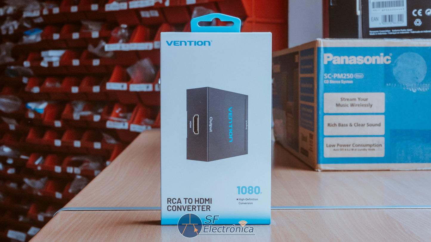 CONVERSOR VENTION RCA/H - HDMI/H MINIUSB/H BLACK
