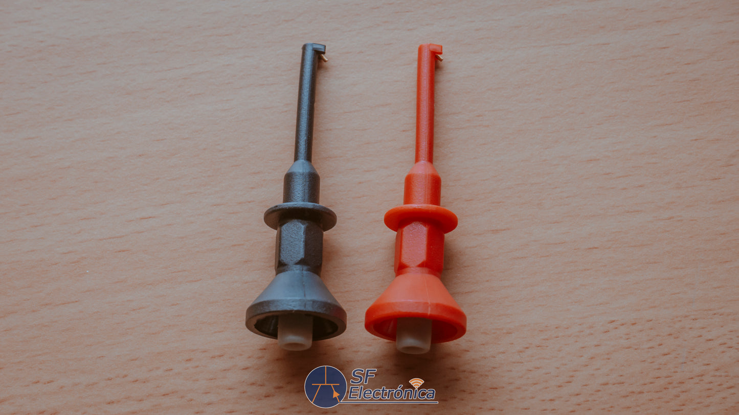JUEGO CONECTOR BANANA GANCHO CLIP