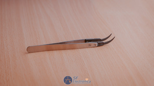 PINZA PRECISION EN CURVA PUNTA ANTIESTATICA