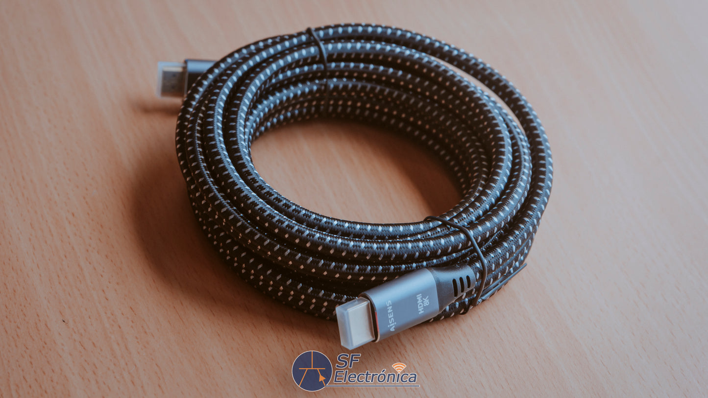CABLE HDMI 2.1 8K 5 METROS TRENZADO