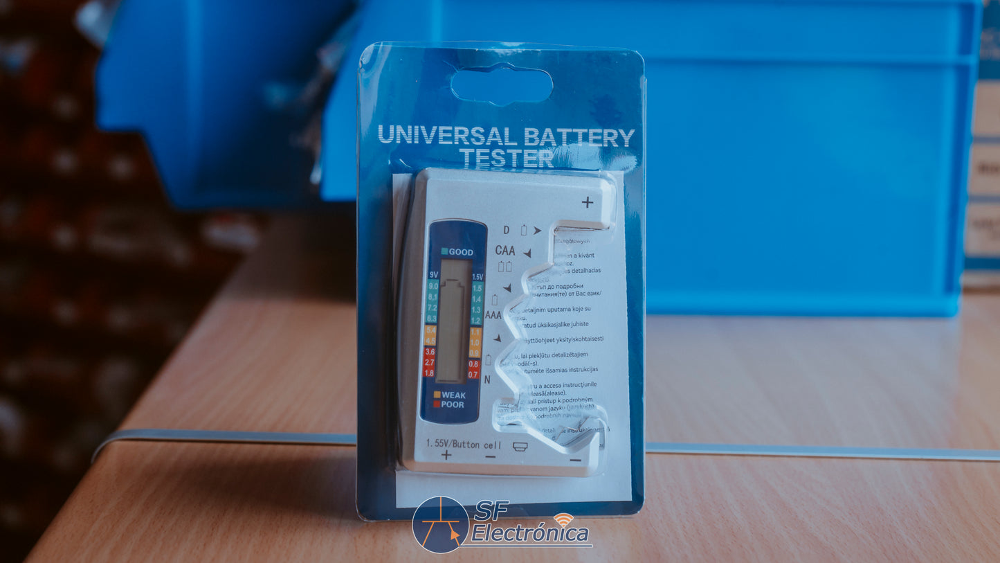 COMPROBADOR CAPACIDAD BATERIAS PILAS