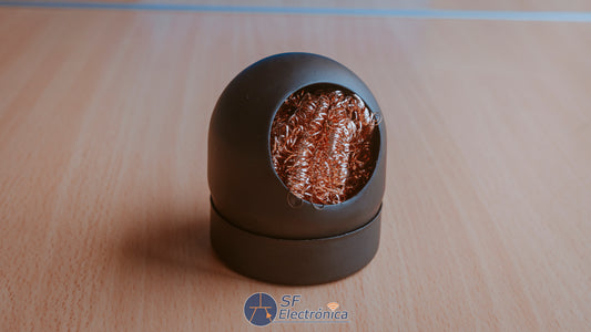 SOPORTE BOLA ALAMBRE LIMPIEZA ESTAÑO