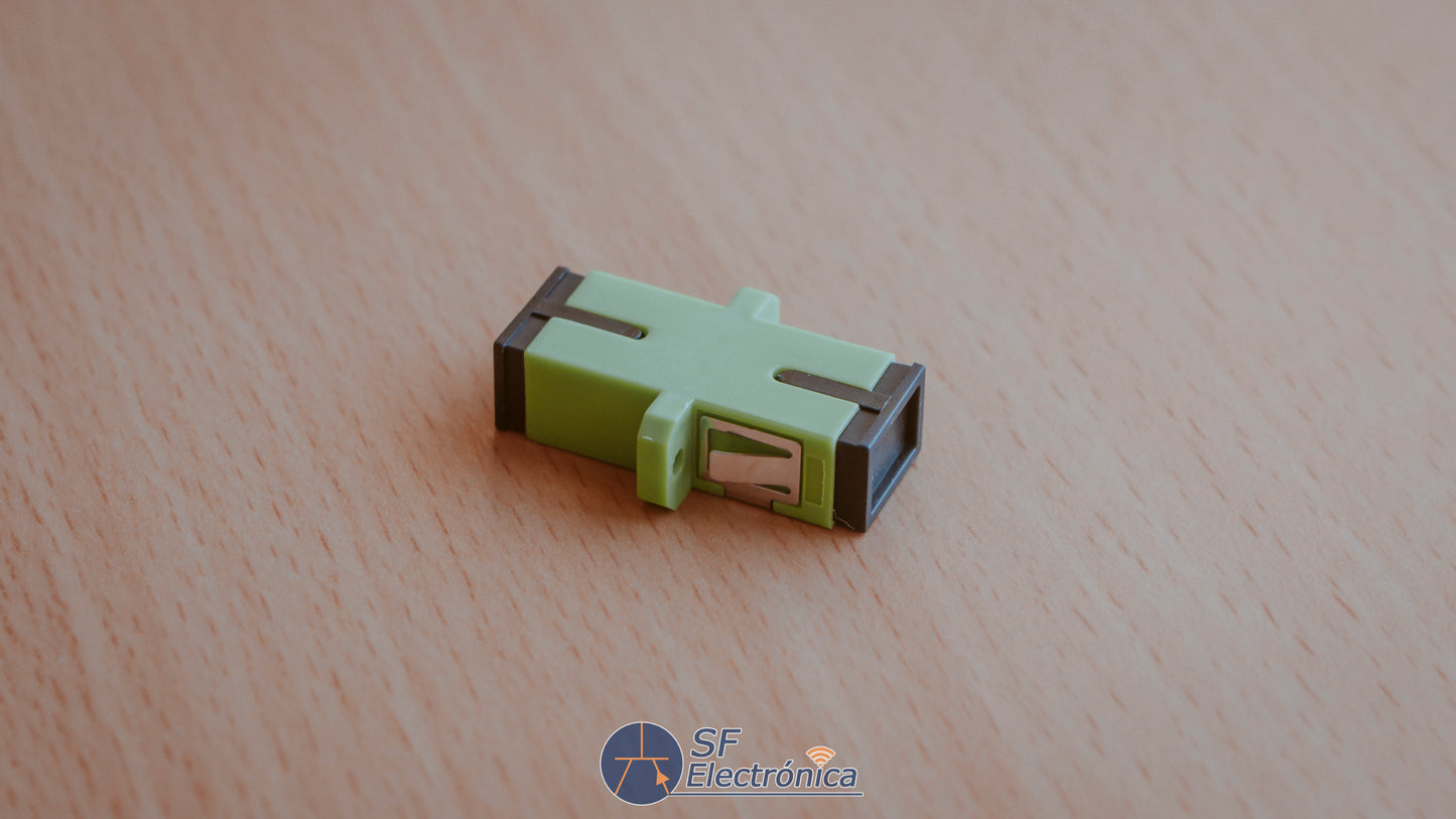 ADAPTADOR FIBRA OPTICA SC APC SIMPLEX H/H