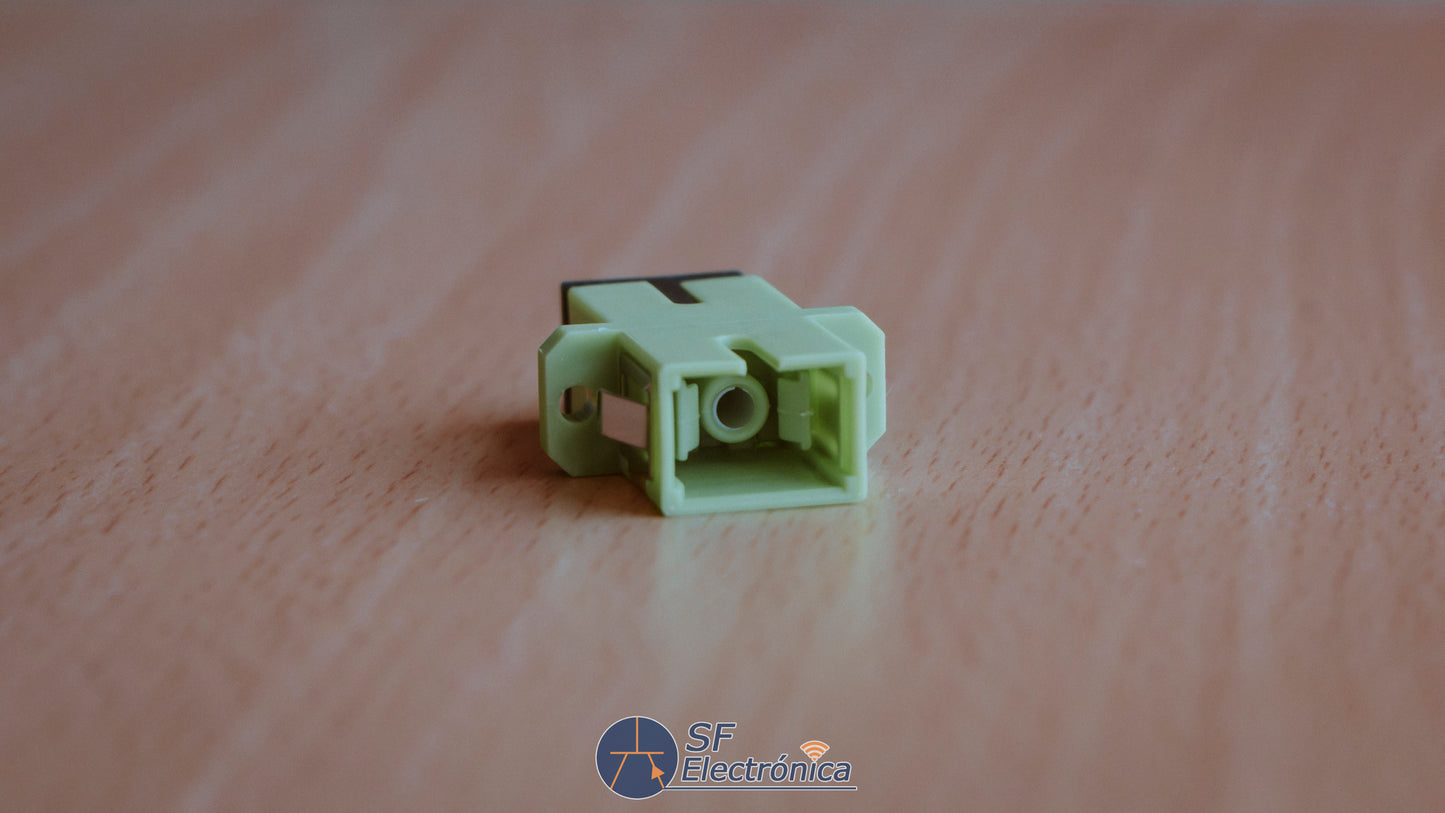 ADAPTADOR FIBRA OPTICA SC APC SIMPLEX H/H