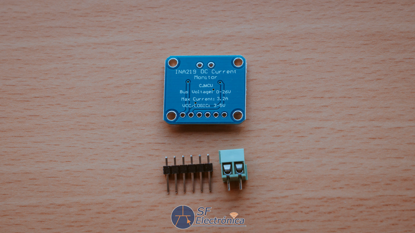 MODULO SENSOR CORRIENTE Y POTENCIA INA219 MCU-219 I2C BIDIRECCIONAL