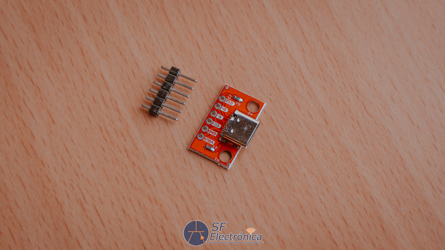 MODULO PLACA CONECTOR USB-C HEMBRA