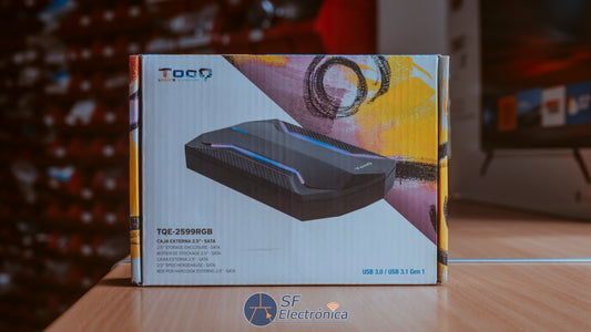 CAJA EXTERNA RGB USB 2,5" SSD SATA