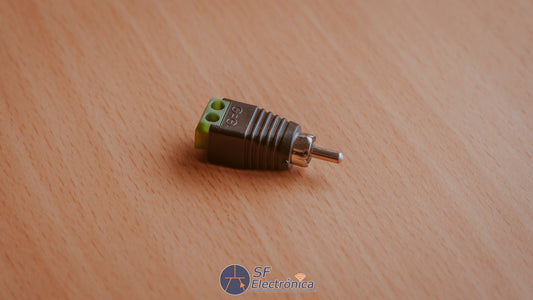 CONECTOR RCA MACHO CCTV TORNILLO