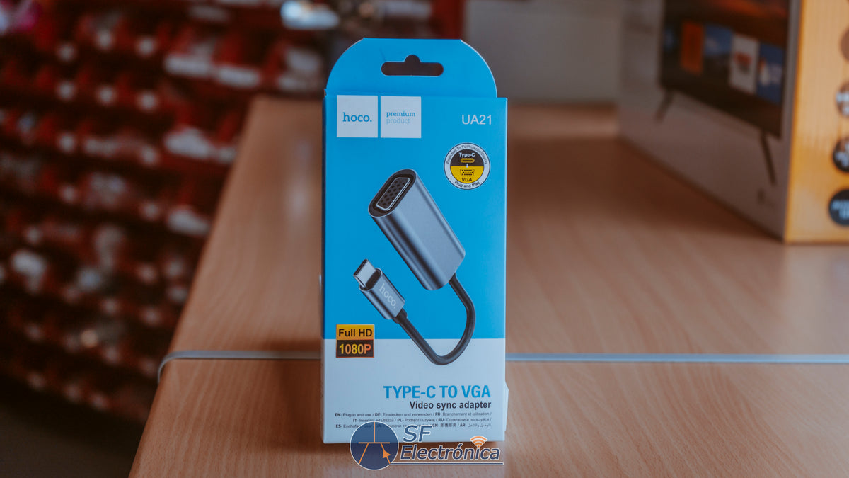 CABLE CONVERSOR USB-C A VGA