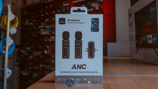 MICROFONO INALAMBRICO DOBLE USB-C Y LIGHTNING