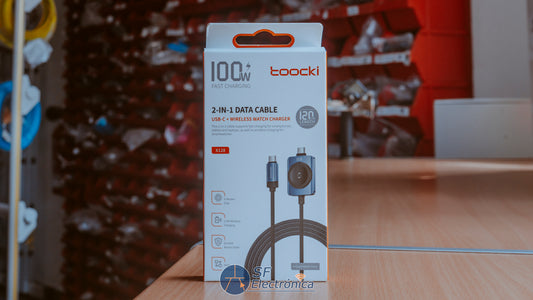 CABLE  2 EN 1 USB-C + CARGADOR MAGNETICO WATCH