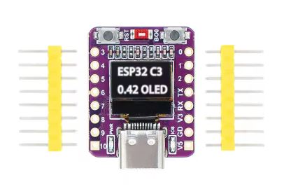 PLACA DESARROLLO MINI ESP-32-C3 PANTALLA OLED 0,42"