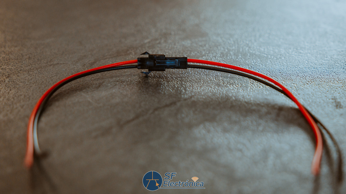 CONECTOR 2 PINES MACHO/HEMBRA