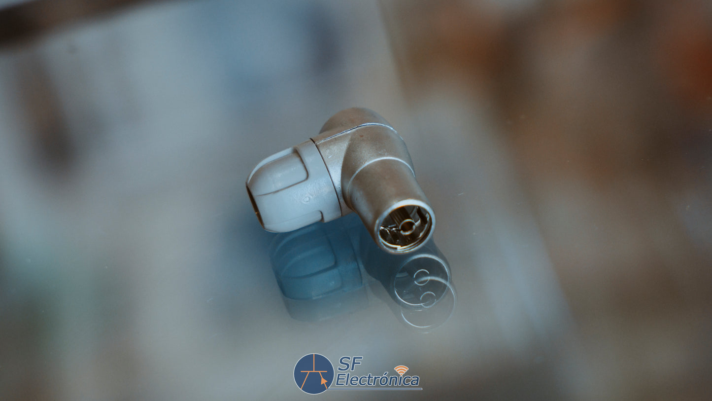 CONECTOR TV TELEVES ACODADO