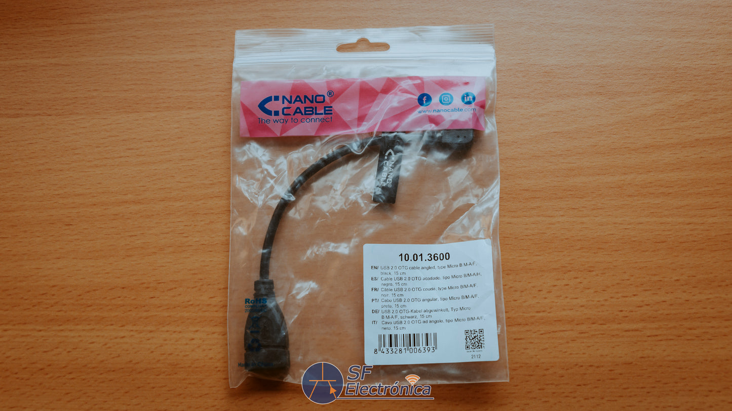 CABLE USB/MICRO USB OTG 15CM