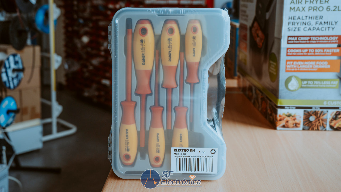 KIT ALICATES + DESTORNILLADORES VDE 1000V