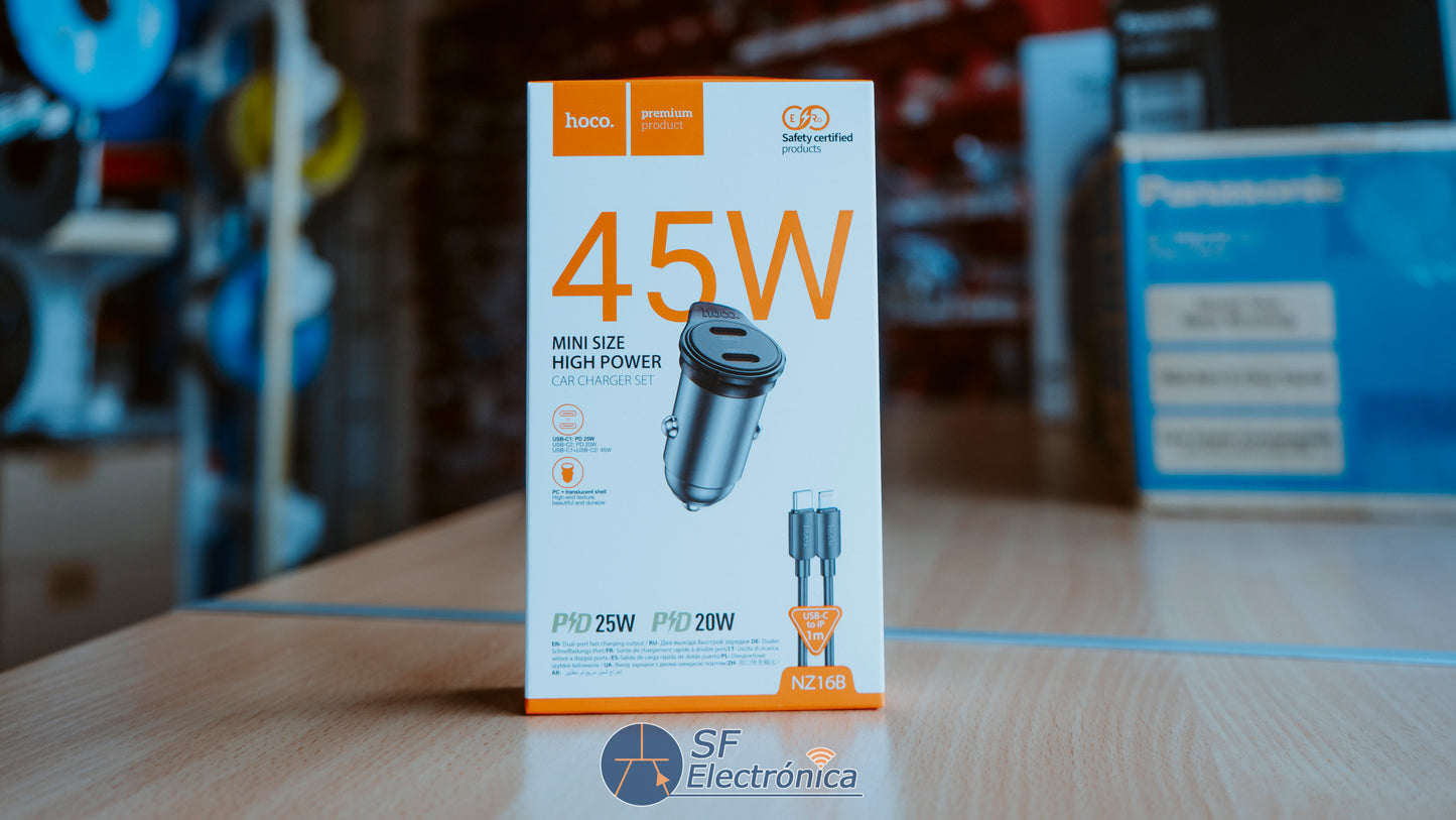 CARGADOR COCHE + CABLE LIGHTING