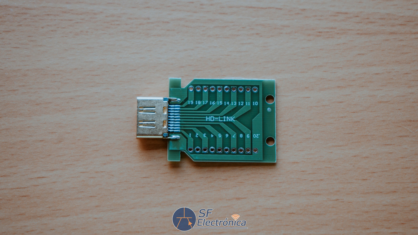 CONECTOR HEMBRA HDMI SOLDAR 19 PINES PCB