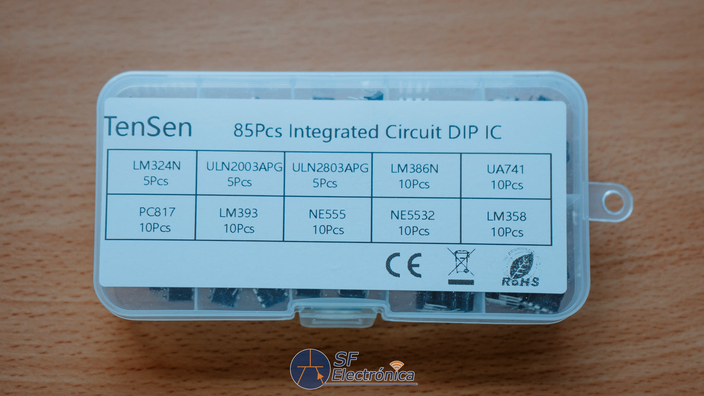 KIT CIRCUITOS INTEGRADOS 85 PIEZAS