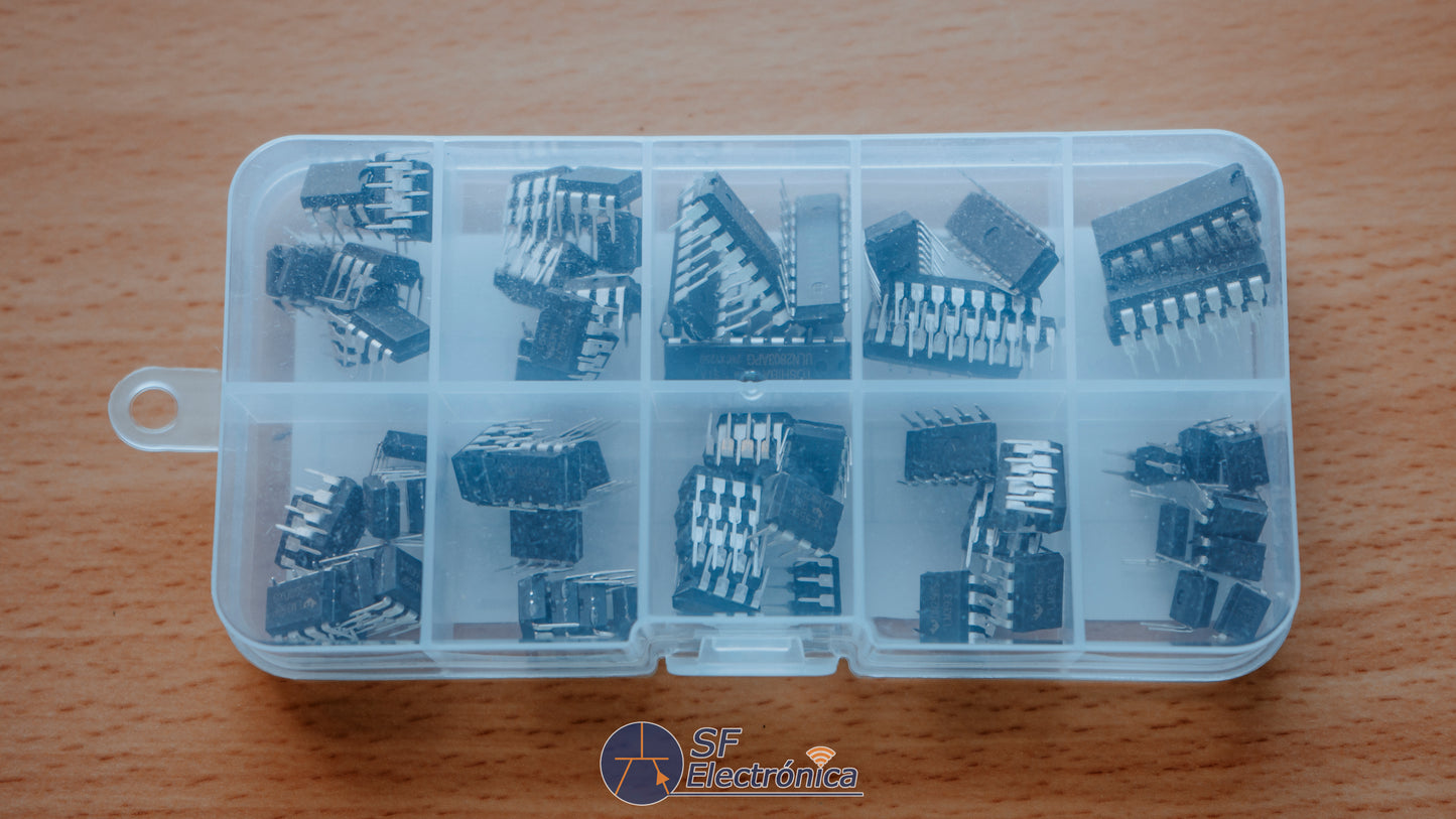 KIT CIRCUITOS INTEGRADOS 85 PIEZAS
