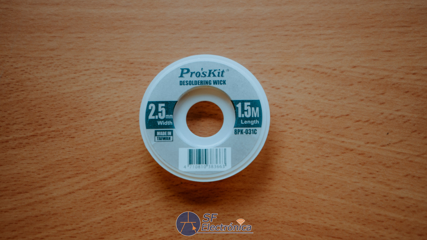 MALLA DESOLDAR 2,5MM x 1,5M