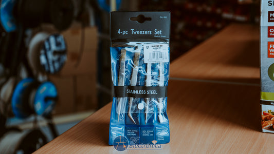 SET 4 PINZAS PRECISIÓN