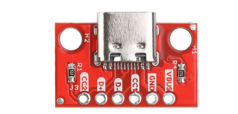 MODULO PLACA CONECTOR USB-C HEMBRA