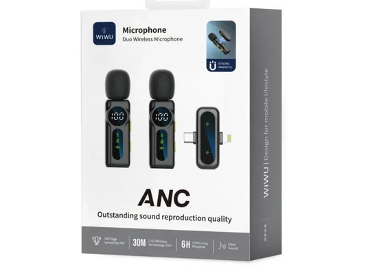 MICROFONO INALAMBRICO DOBLE USB-C Y LIGHTNING
