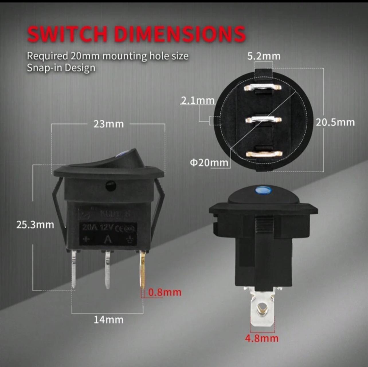 INTERRUPTOR ON/OFF LED