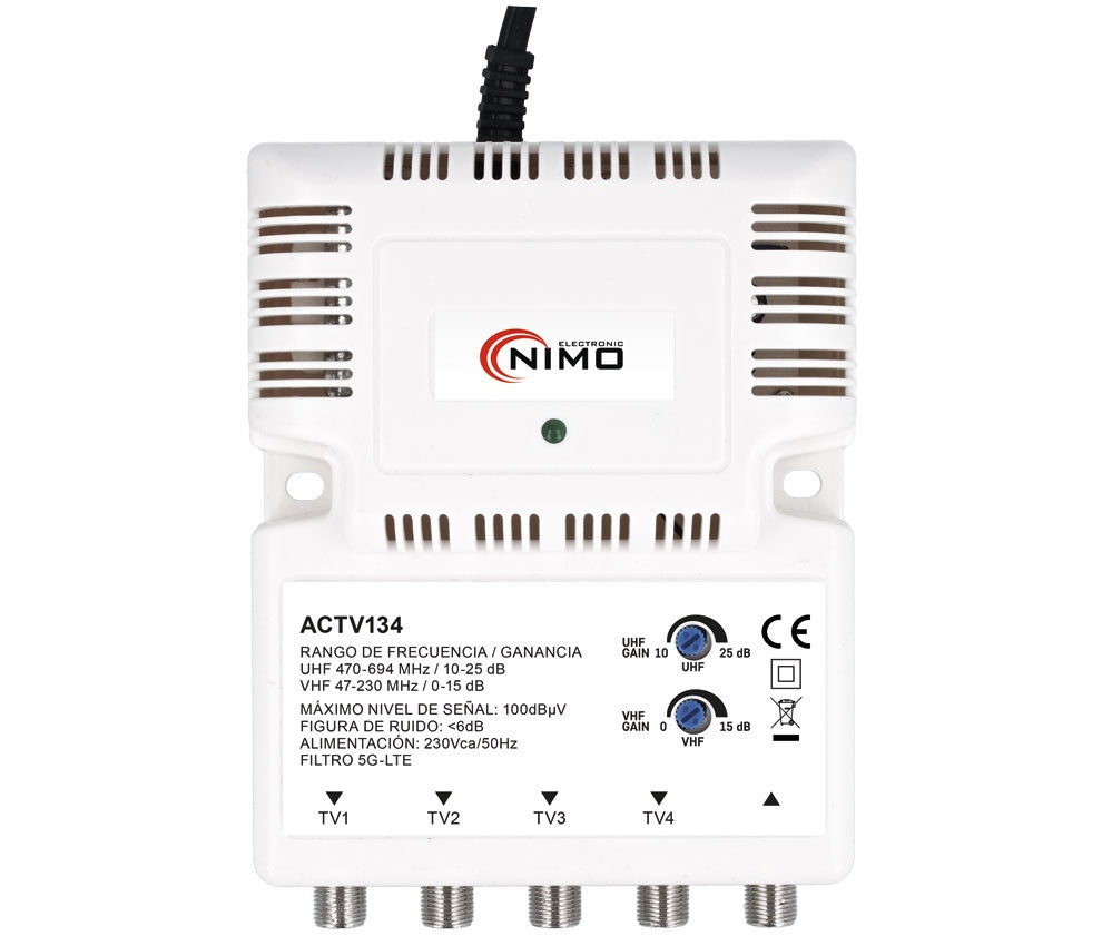 AMPLIFICADOR INTERIOR ANTENA 1E/4S