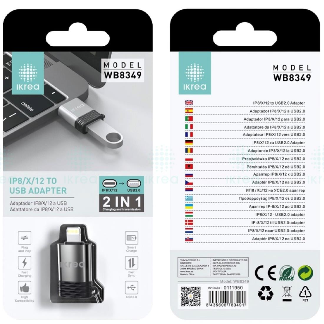 ADAPTADOR USB-A A LIGHTNING
