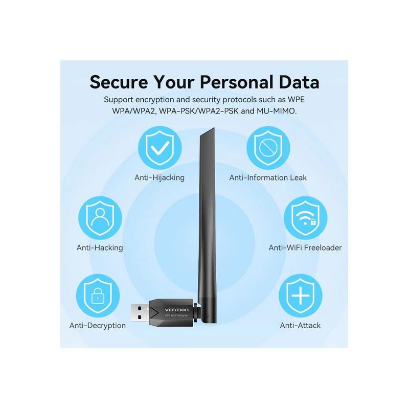 ADAPTADOR USB WIFI AC650 DUAL BAND