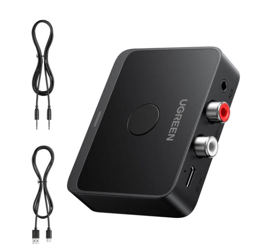ADAPTADOR RECEPTOR AUDIO BLUETOOTH 3,5MM RCA UGREEN