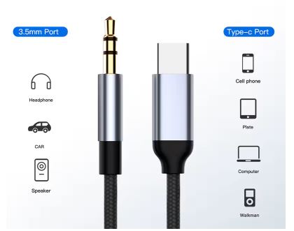 CABLE USB-C / JACK 3,5MM
