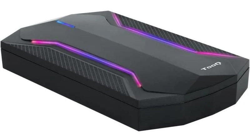 CAJA EXTERNA RGB USB 2,5" SSD SATA